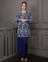 BAJU KURUNG PAHANG MODEN GIANNA (NAVY BLUE)